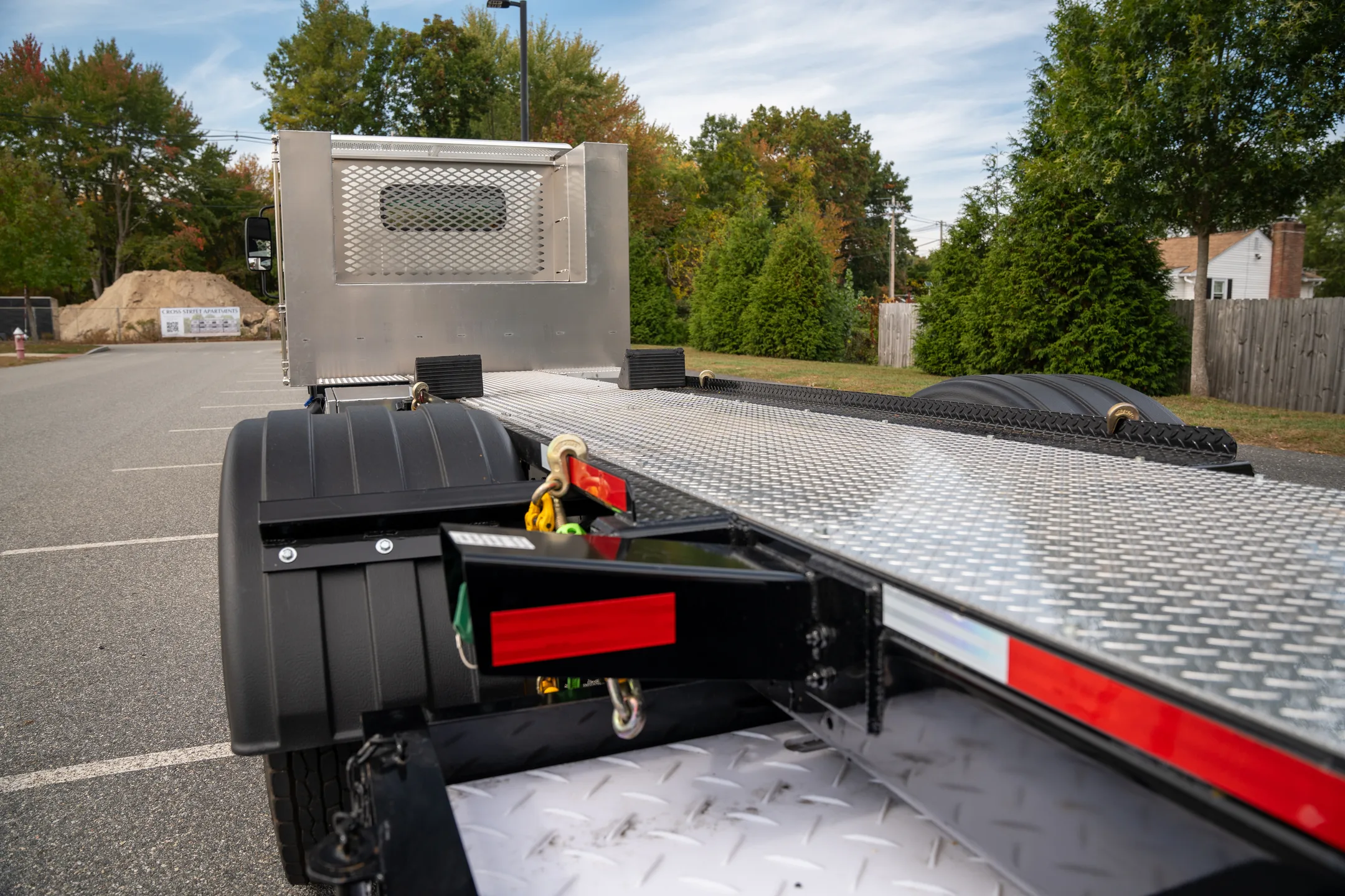 Specially designed diamond plate deck