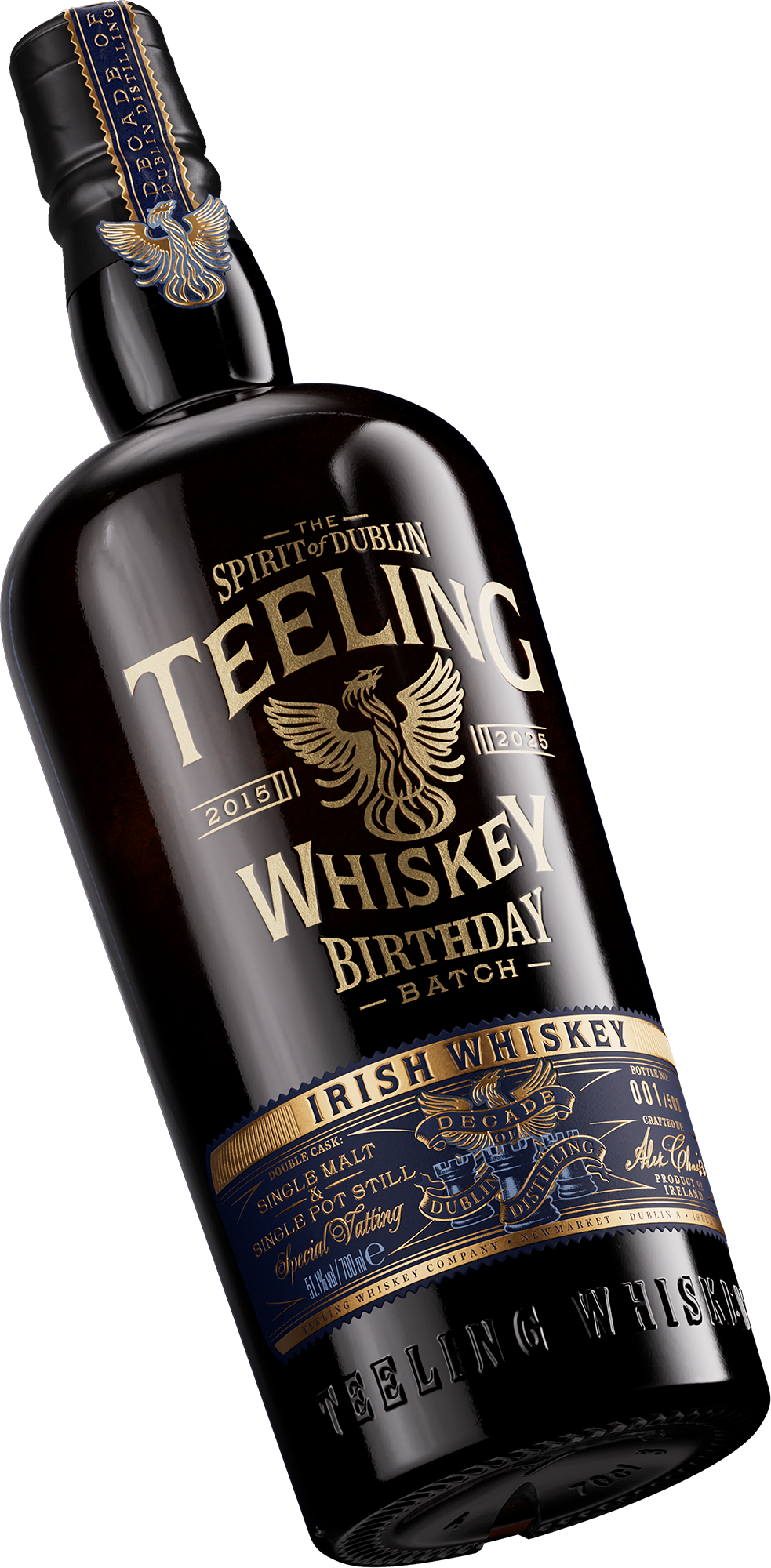 Teeling Whiskey 10th Birthday Batch bottle, packaging design by Brand Hatch Creative