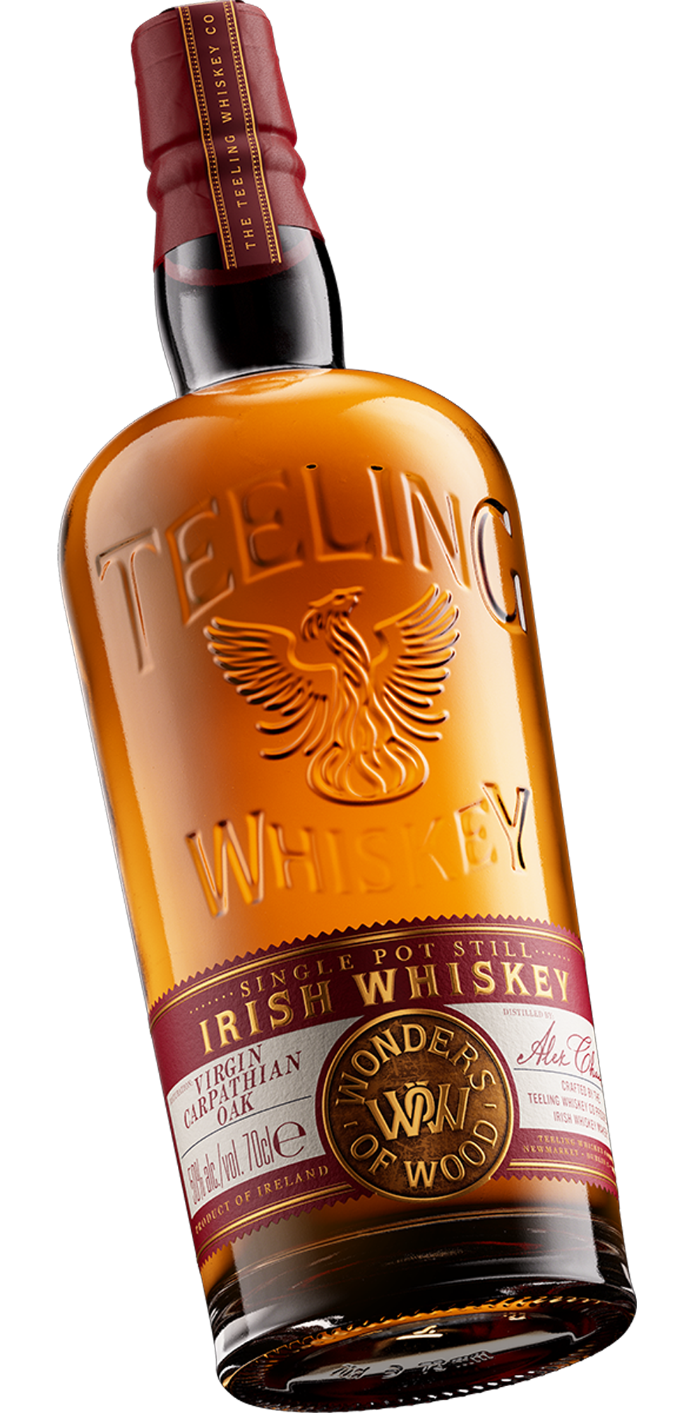 Teeling Wonders of Wood Vol. 4 whiskey bottle, packaging design by Brand Hatch Creative