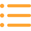 Illustration of three horizontal orange sliders with gray knobs, representing adjustable controls.