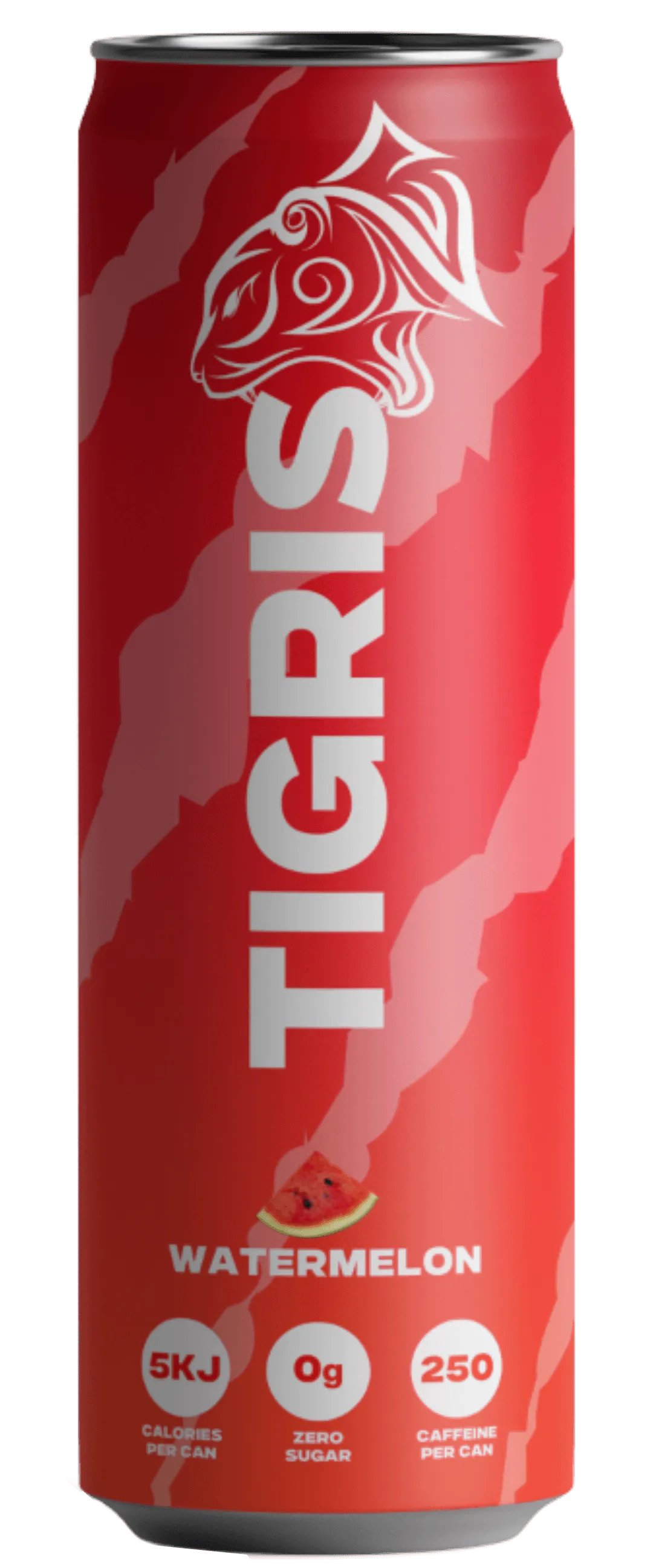 A red can of Tigris water melon.
