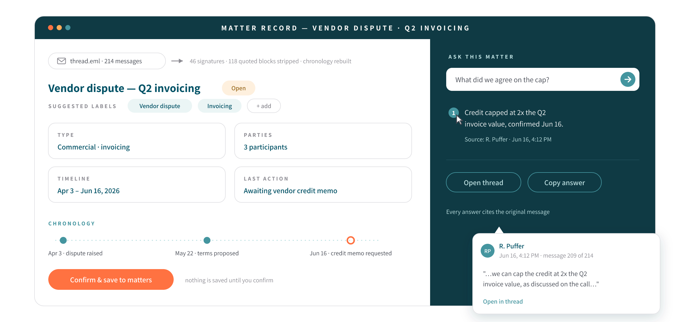 Intake, Matters & Approvals interface illustration