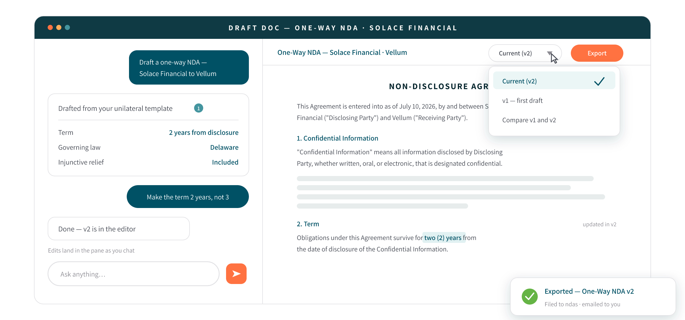 Concierge chat interface illustration