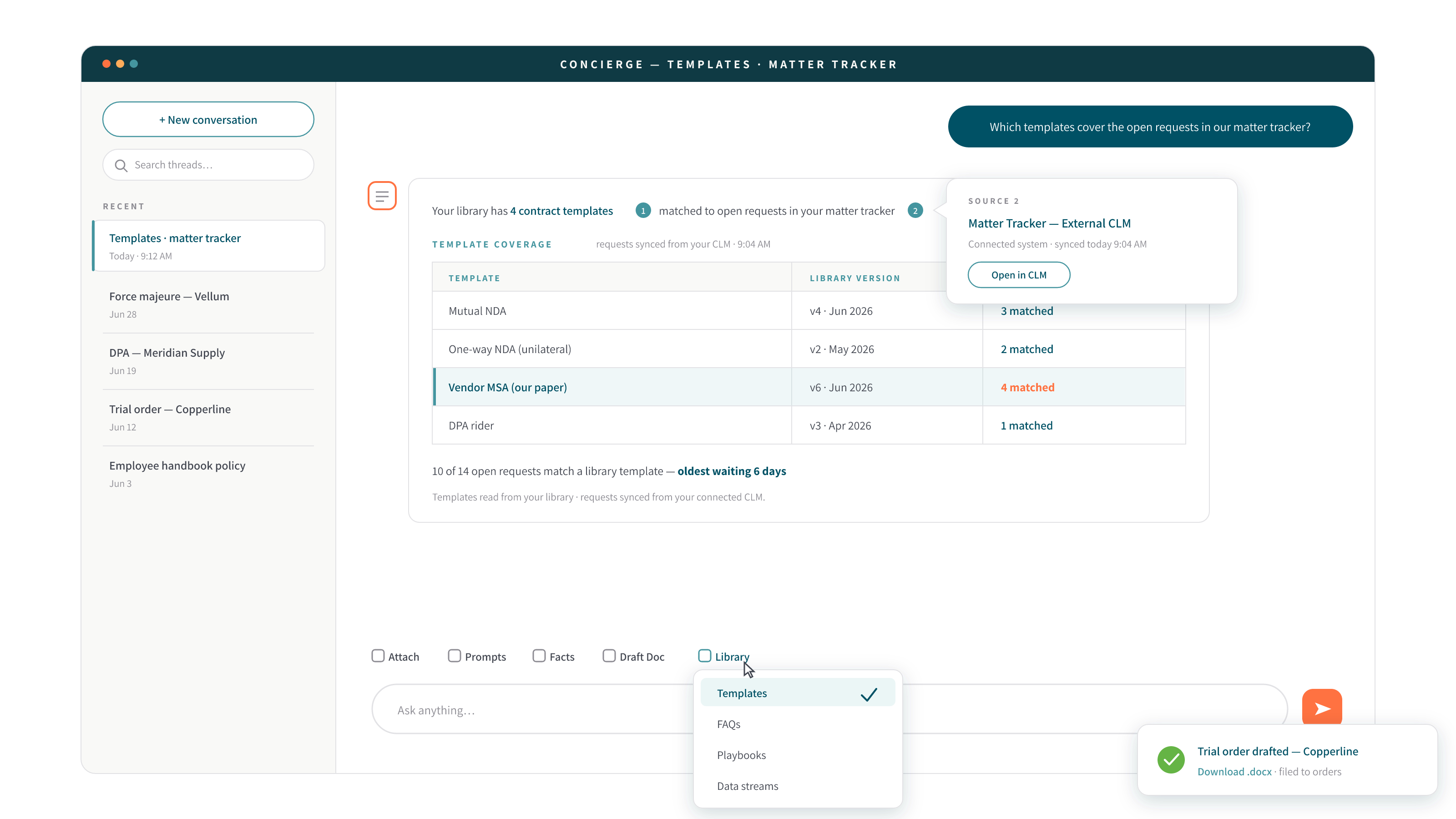 DocJuris Concierge — legal AI assistant illustration