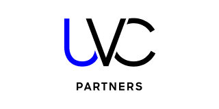 Letter R in black with a blue inverted hook shape attached to its right leg.