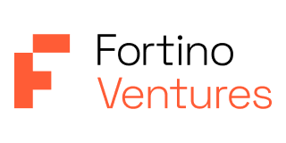 Fortino Ventures company logo with a stylized F made of orange blocks.