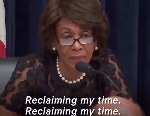Women saying "reclaiming my time"