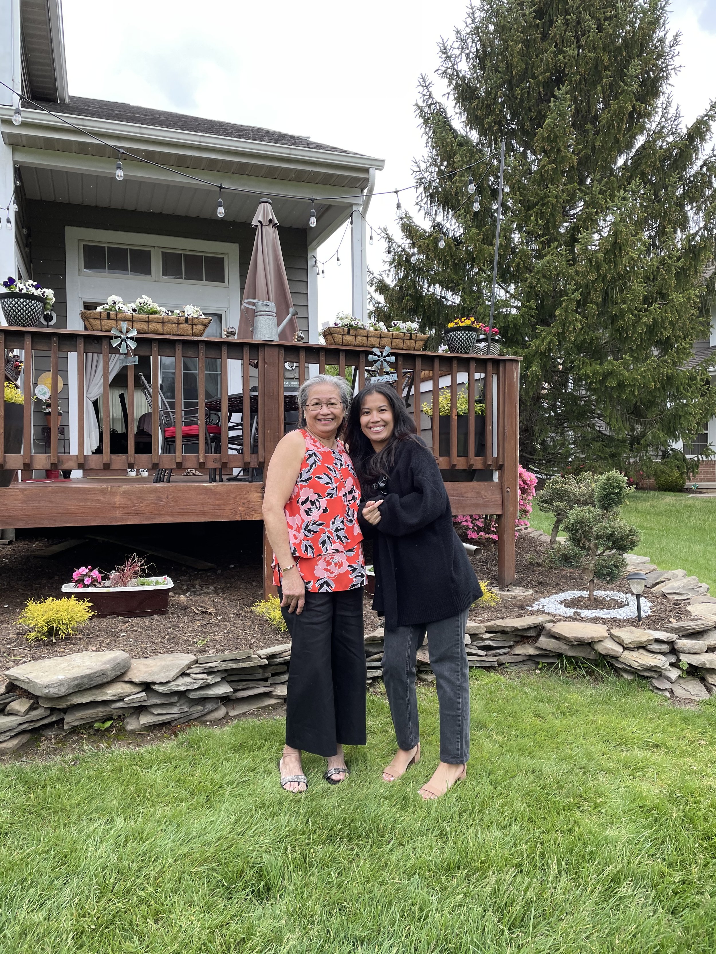 Kristle Navarro and her mom
