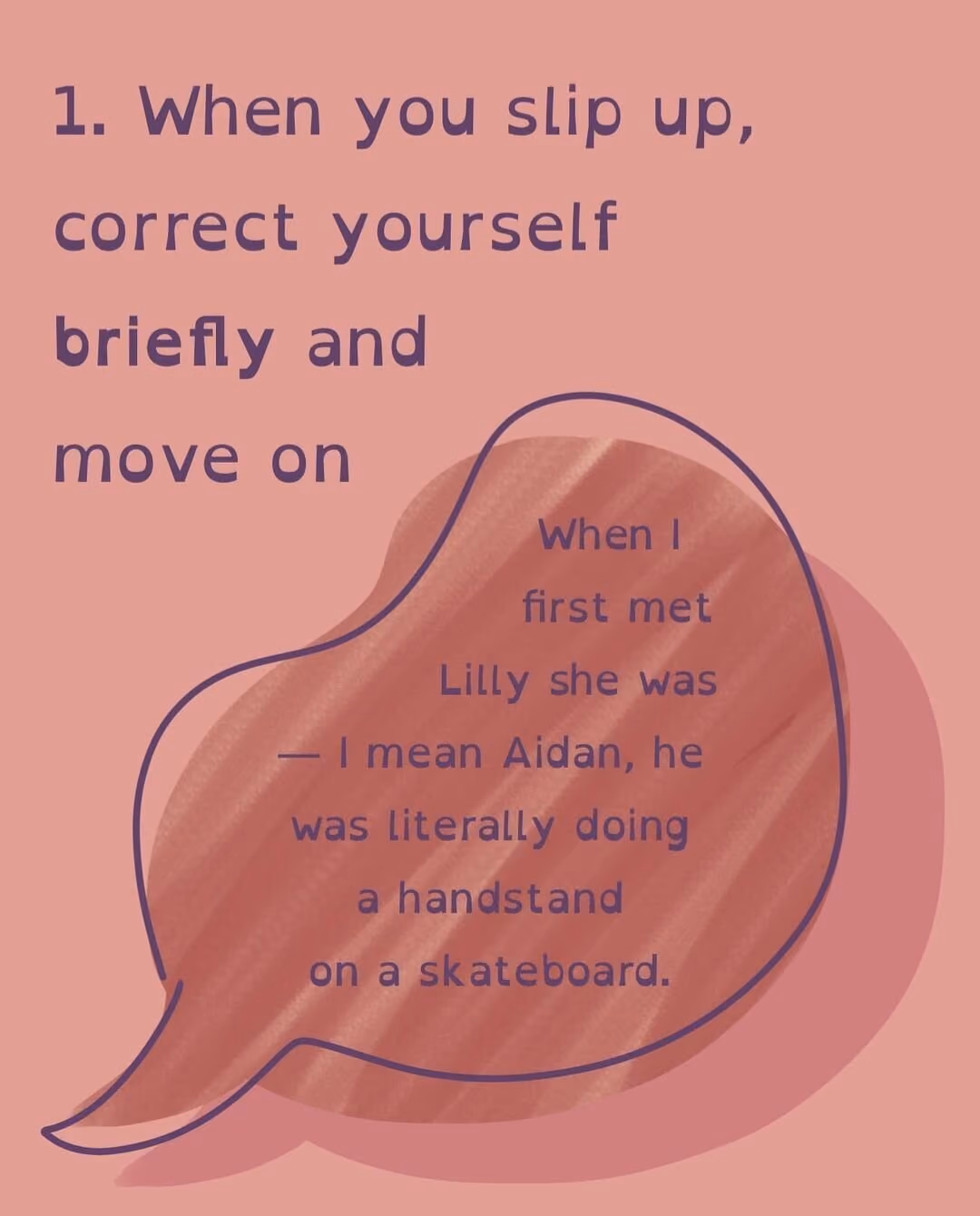 When You Sleep Up Correct Yourself Briefly and Move On