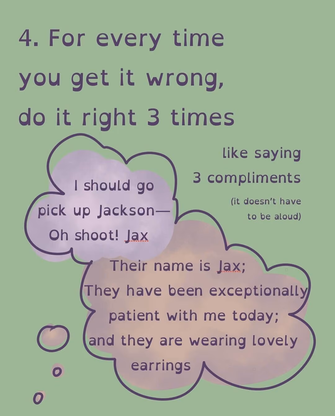 Like saying 3 compliments
