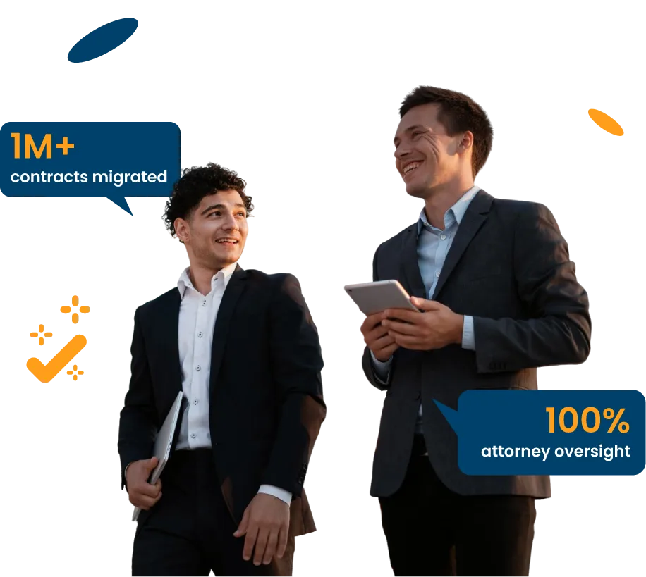 Contract data migration services for cleaner, searchable contract repositories
