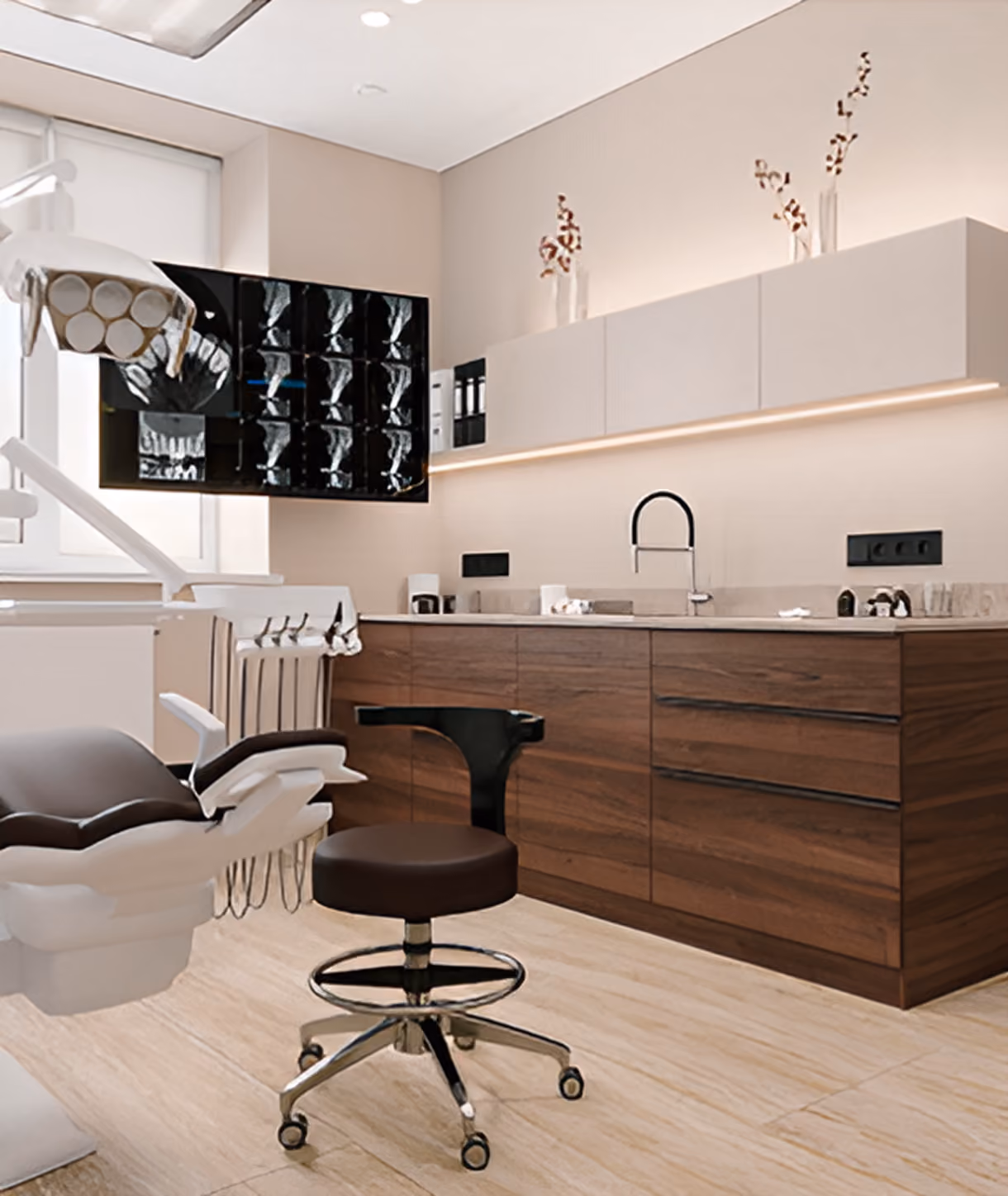 dentist's room, cabinet, chair