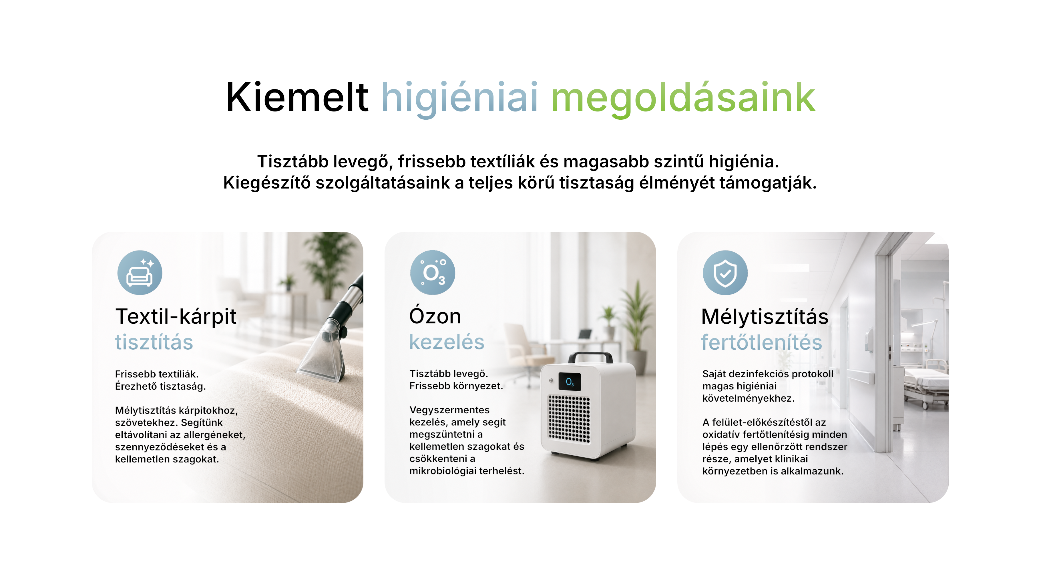 Textil-kárpit tisztítás, ózonkezelés és mélytisztítás.
