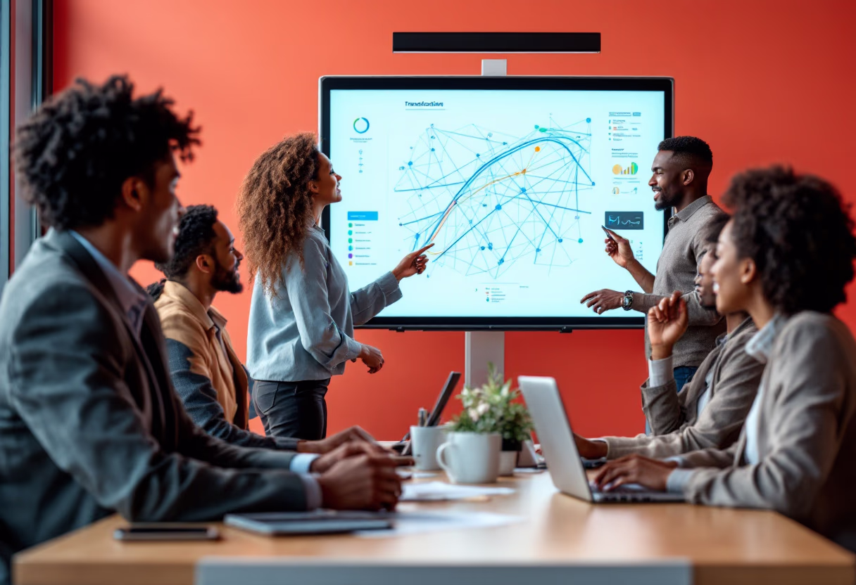 image of an office collaboration scene (for a mobility and transportation)