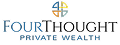Logo with text 'FOUR PRIVATE WEALTH' and a circular symbol with interlocking shapes.