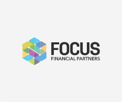 Focus Financial Partners company logo with colorful geometric shapes forming a cube.