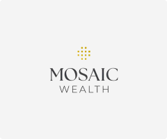 MOSAIC WEALTH company logo with a stylized dotted mosaic pattern above the text.