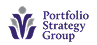 Portfolio Strategy Group text with abstract graphic of three upward leaf shapes.