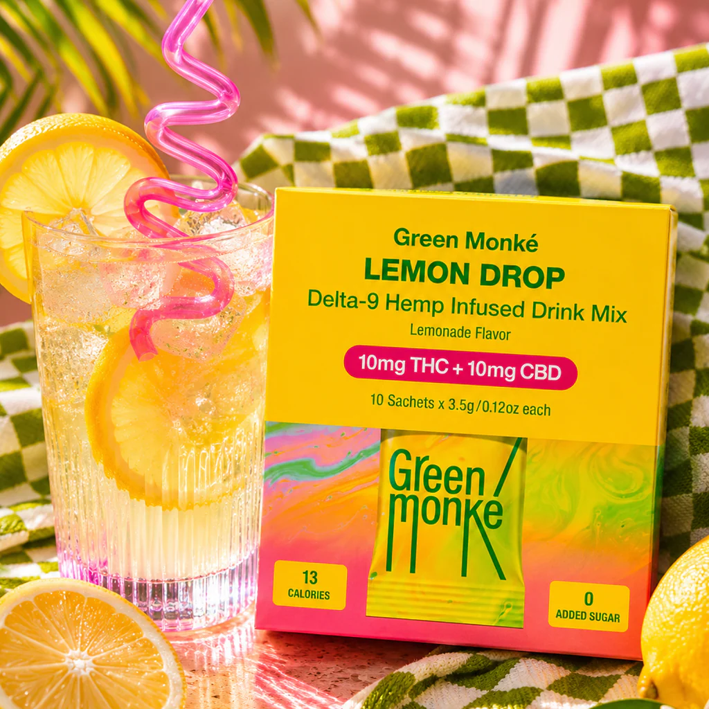 Green Monké Lemon Drop mix sticks