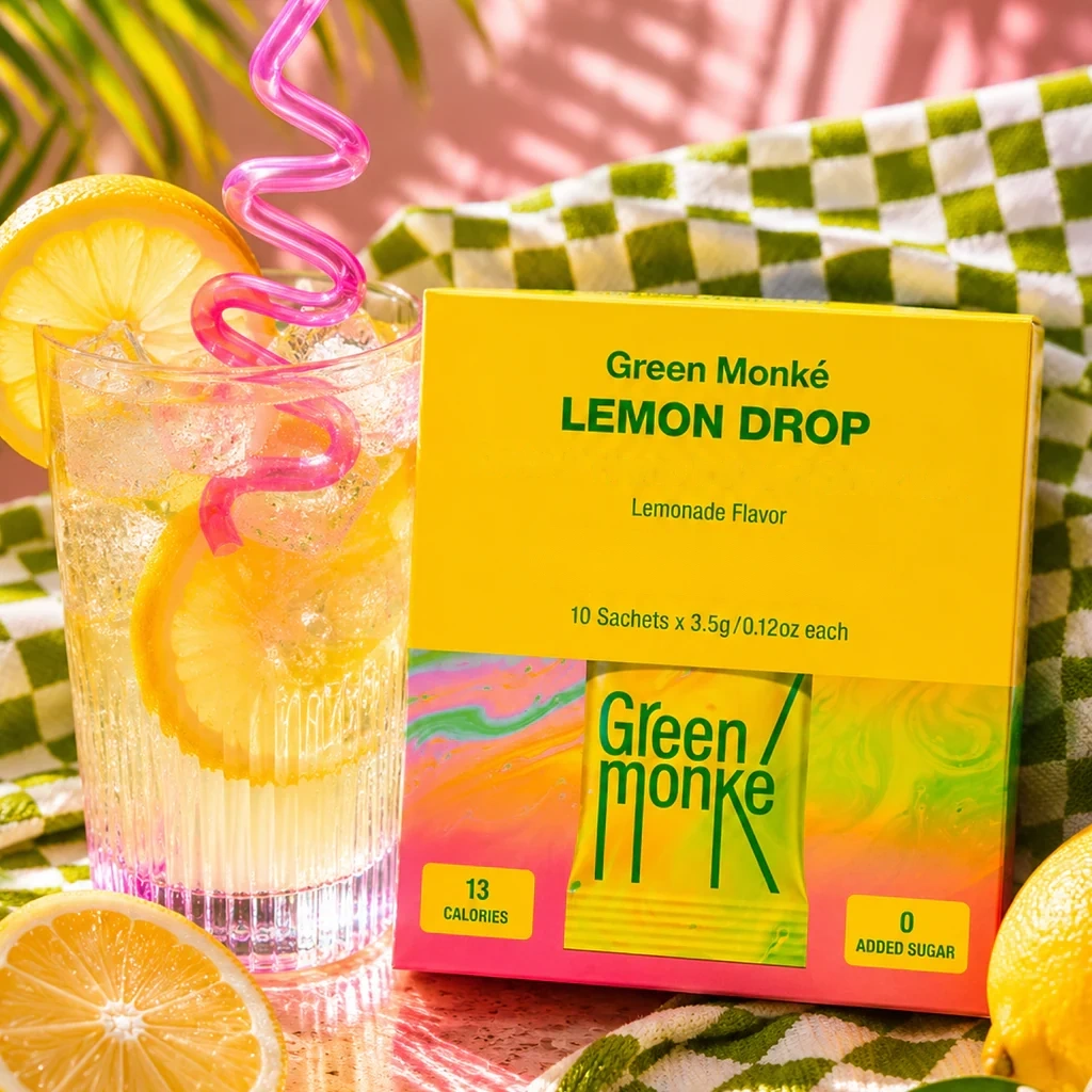 Green Monké Lemon Drop mix sticks