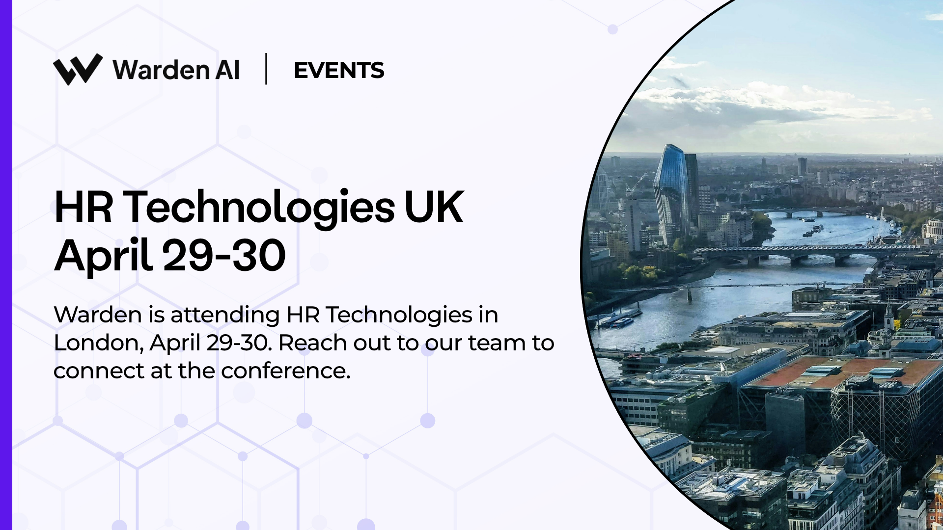 Warden is Attending HR Technologies UK, April 29-30