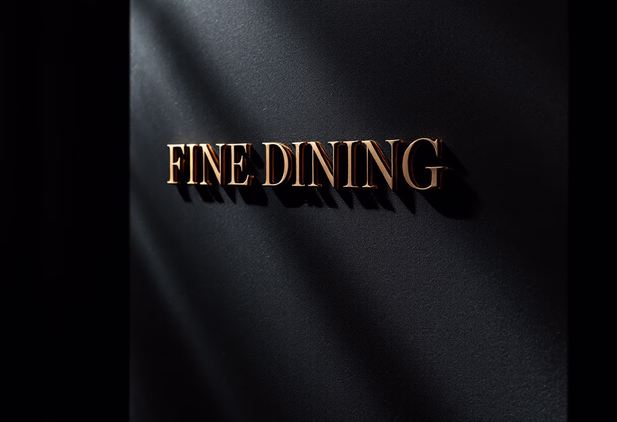 [background image] image of entrance sign (for a fine dining restaurant)