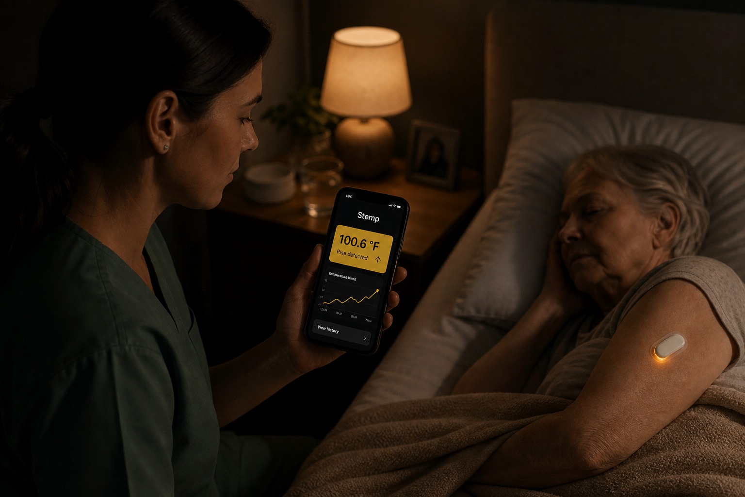 Caregiver and clinical monitoring dashboard