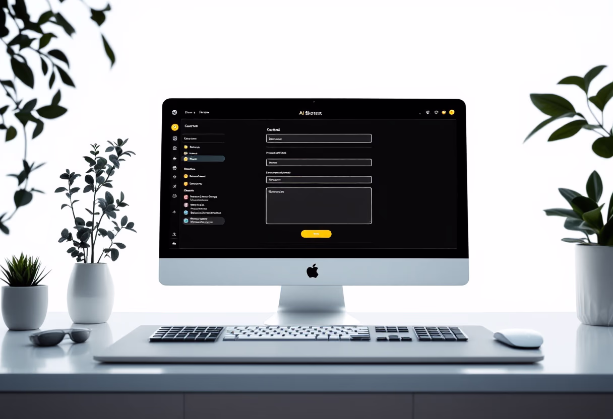 image of a contact form on a screen