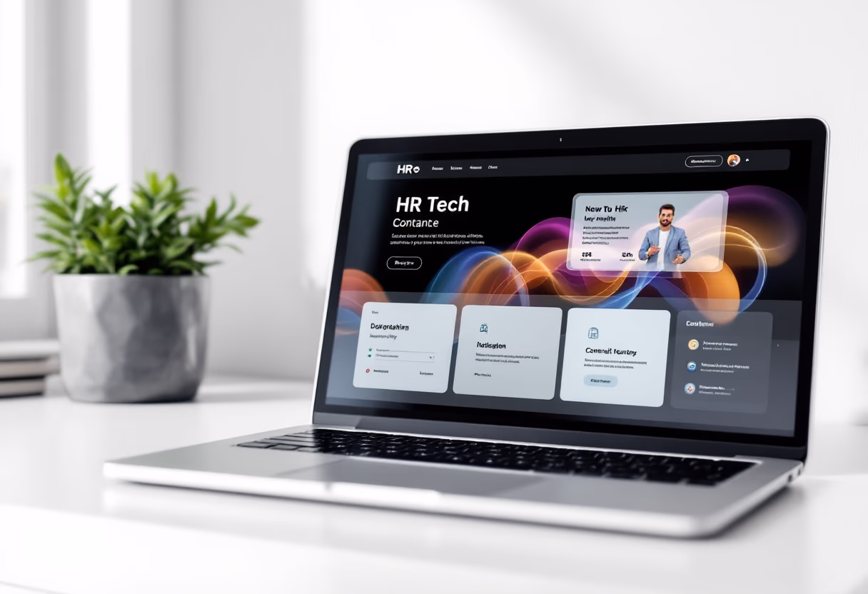 image of hr software interface on display