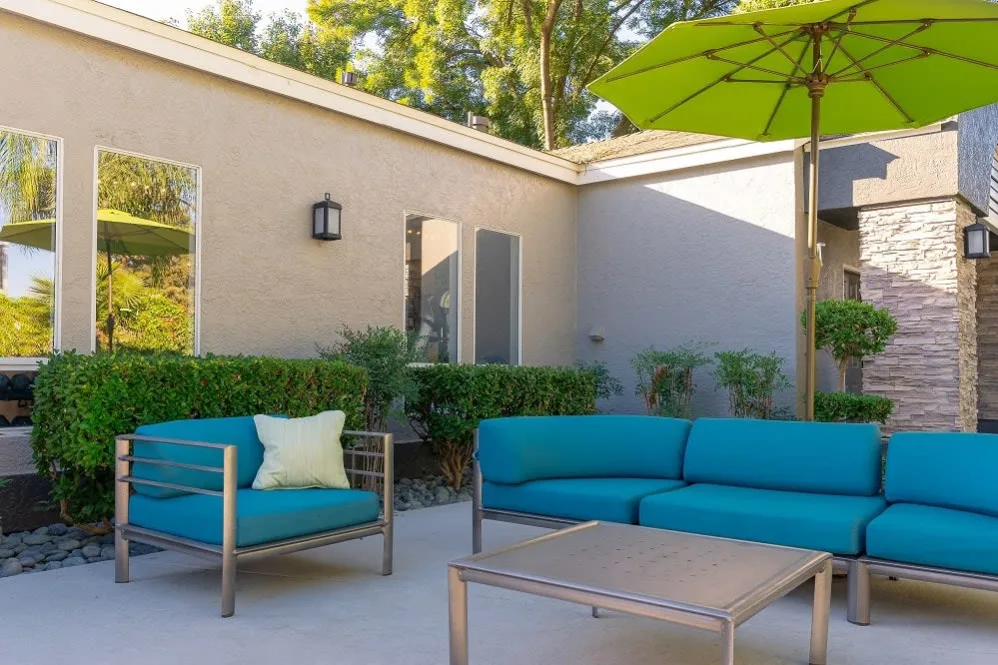 Outdoor seating area