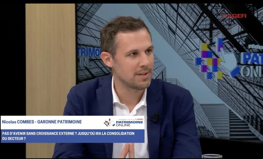 Intervention de Garonne Patrimoine sur le plateau TV de L’AGEFI en juin 2023