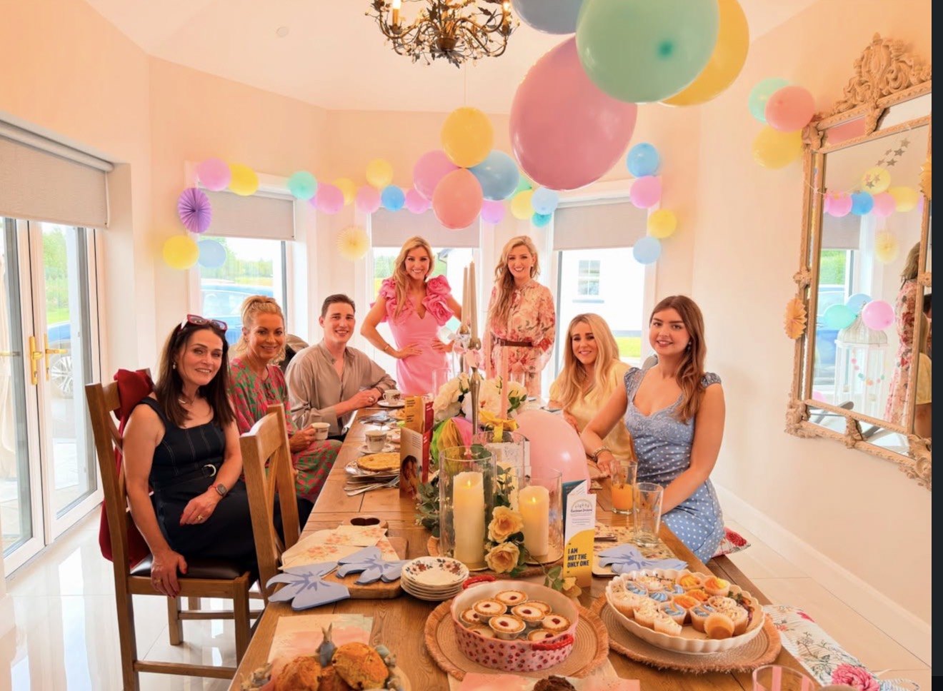 The Knight family hosting an afternoon tea fundraiser for Rainbows Ireland