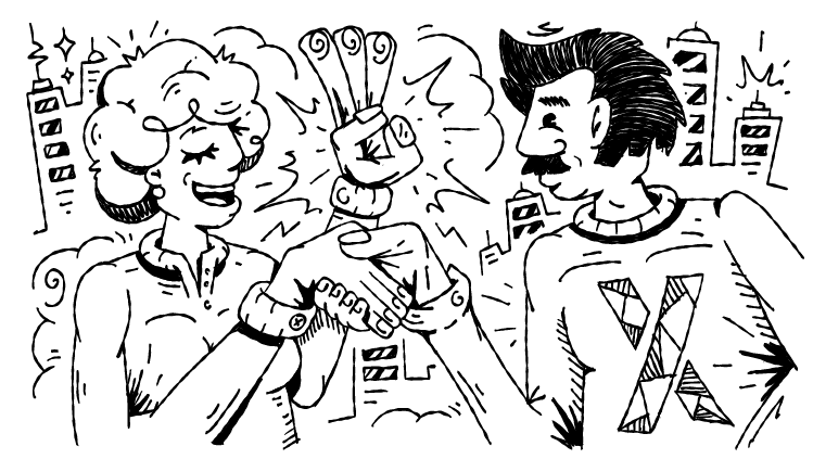 Hand-drawn welcome illustration used in the CityServeX learning roadmap