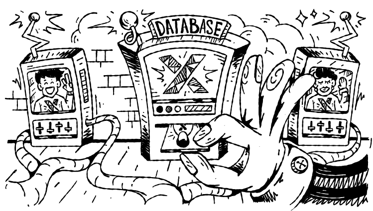 Hand-drawn participant database illustration from CityServeX learning modules