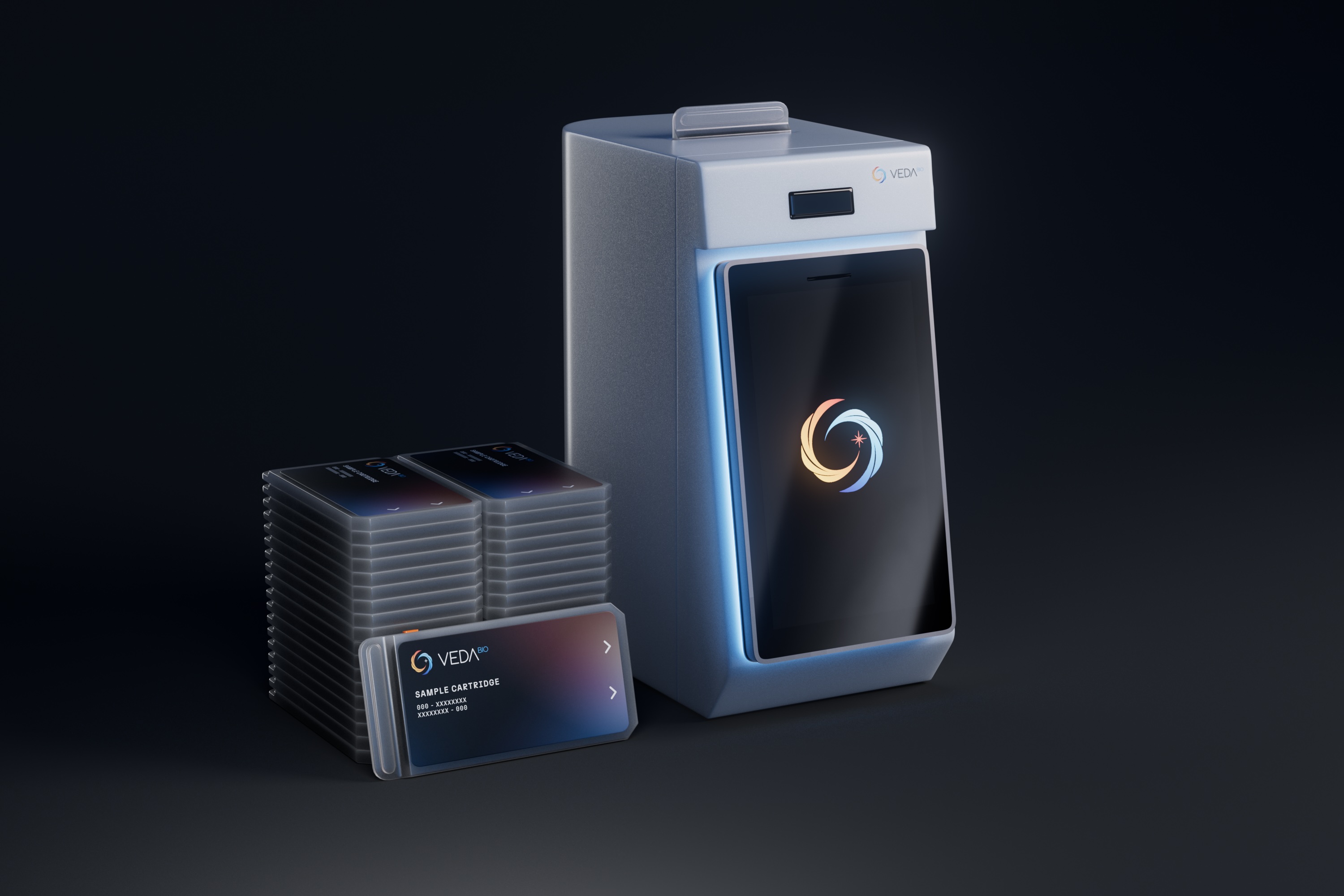 VedaBio instrument and sample cartridges