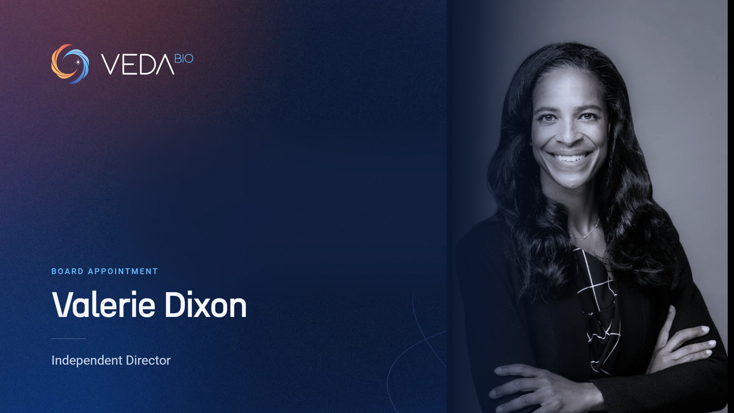 VedaBio board appointment: Valerie Dixon, Independent Director