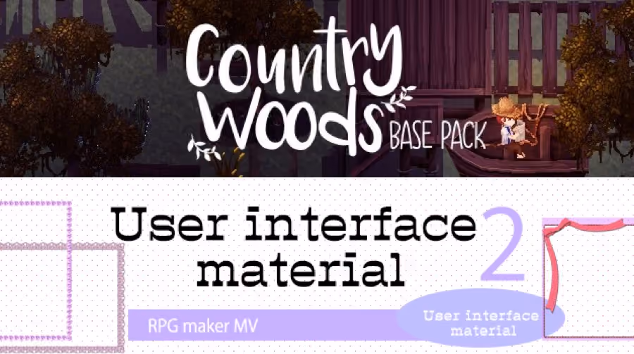 New Releases: Country Woods Base Pack, User Interface Material