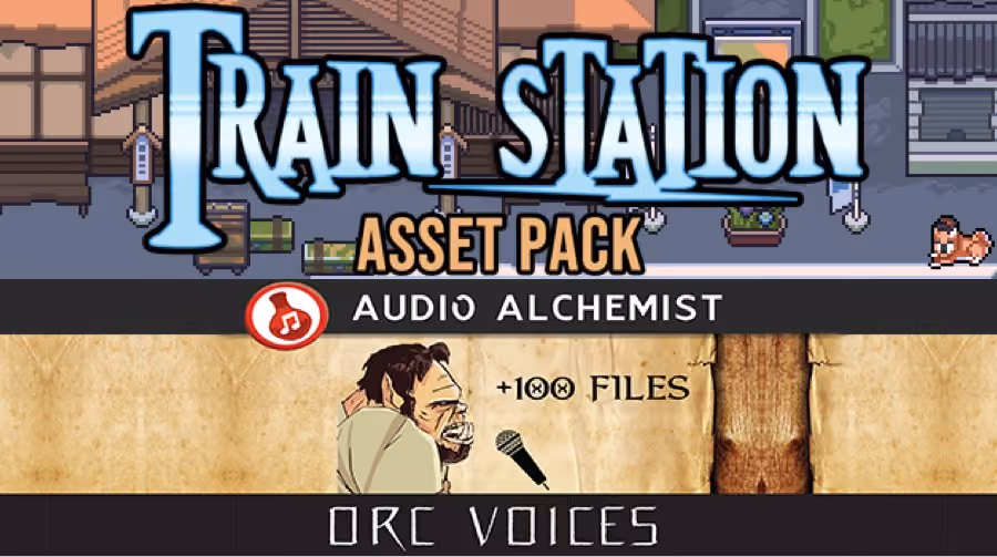 New Releases - Train Station Asset Pack, Orc Voices