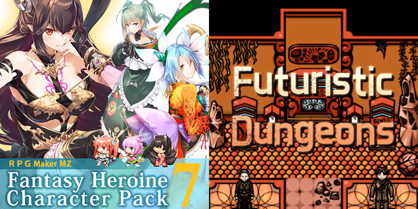 New Releases - Fantasy Heroine Character Pack 7, Futuristic Dungeons