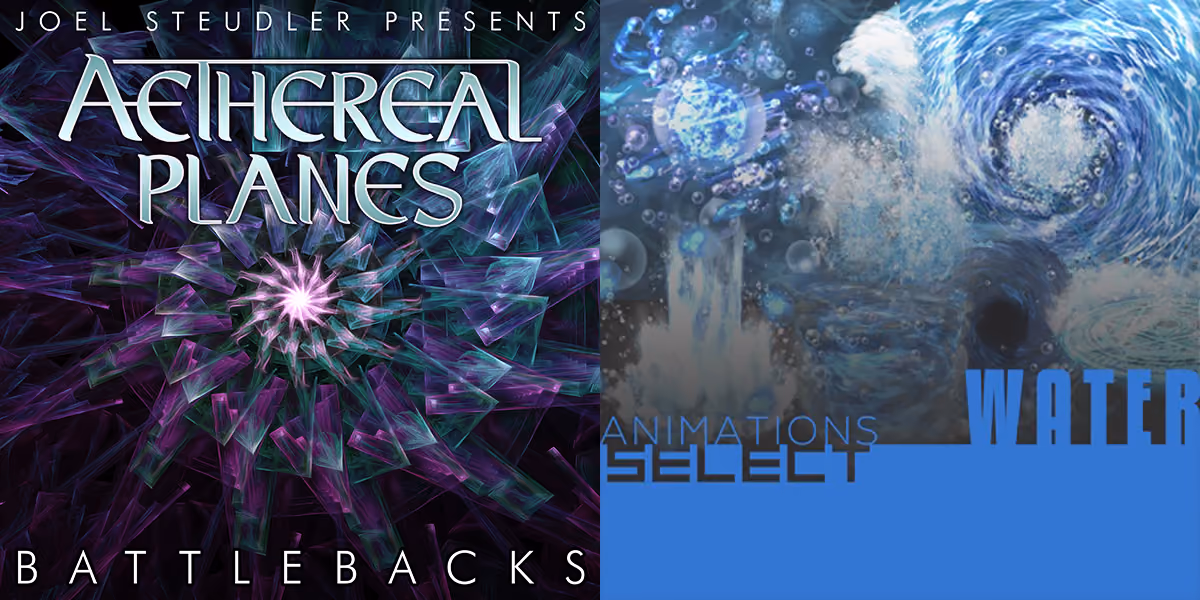 New Releases - Aethereal Planes Battlebacks, Animations Select - Water