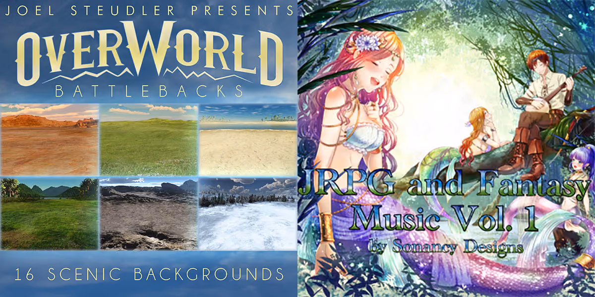 New Releases: Overworld Battlebacks, JRPG and Fantasy Music Vol 1