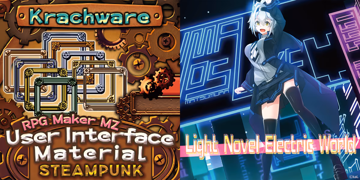 New Releases: Krachware User Interface Material Steampunk, Light Novel Electric World