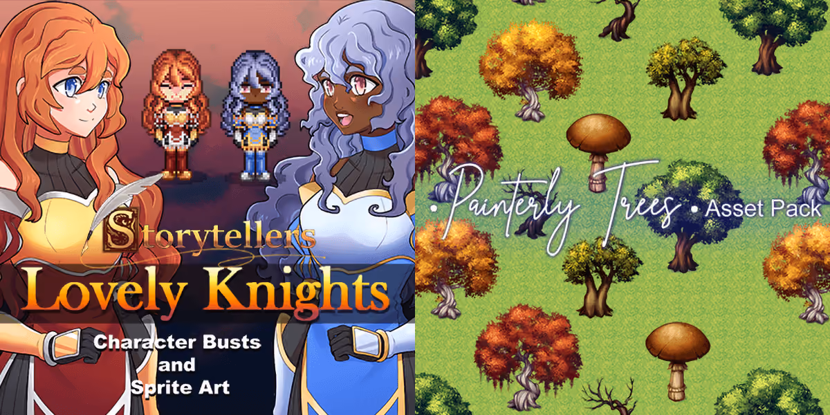 New Releases: Lovely Knights Character Assets, Painterly Trees Asset Pack