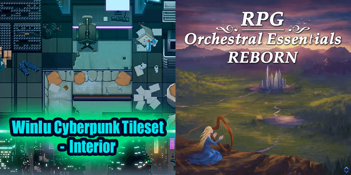 New Releases: Winlu Cyberpunk Tileset - Interior, RPG Orchestral Essentials Reborn