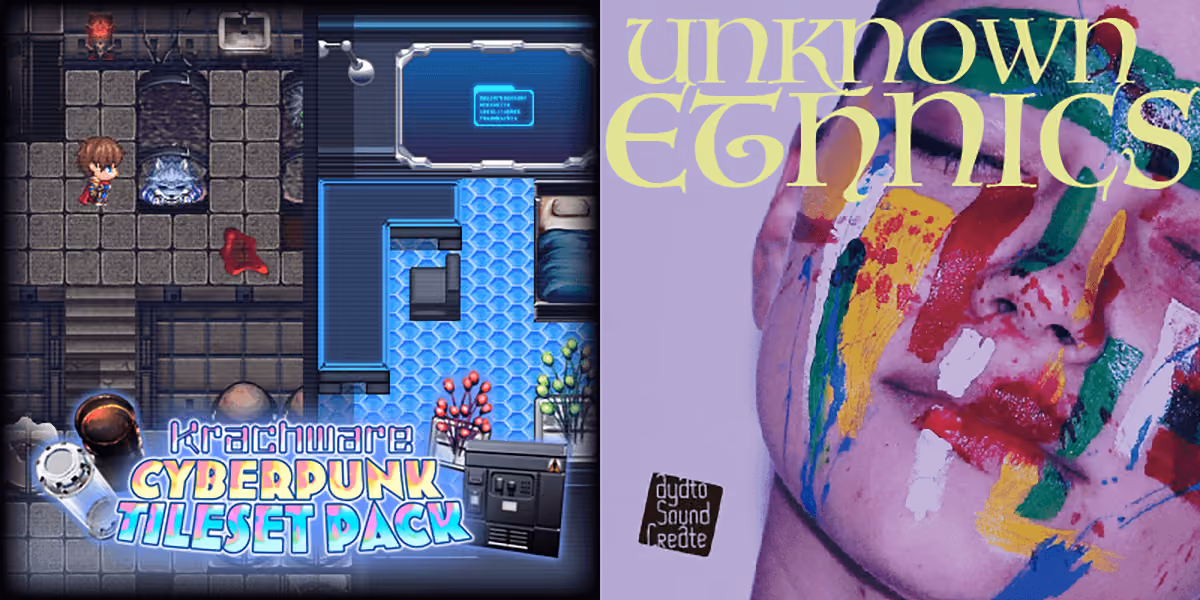 New Releases: Krachware Cyberpunk Tileset Pack, Unknown Ethnics