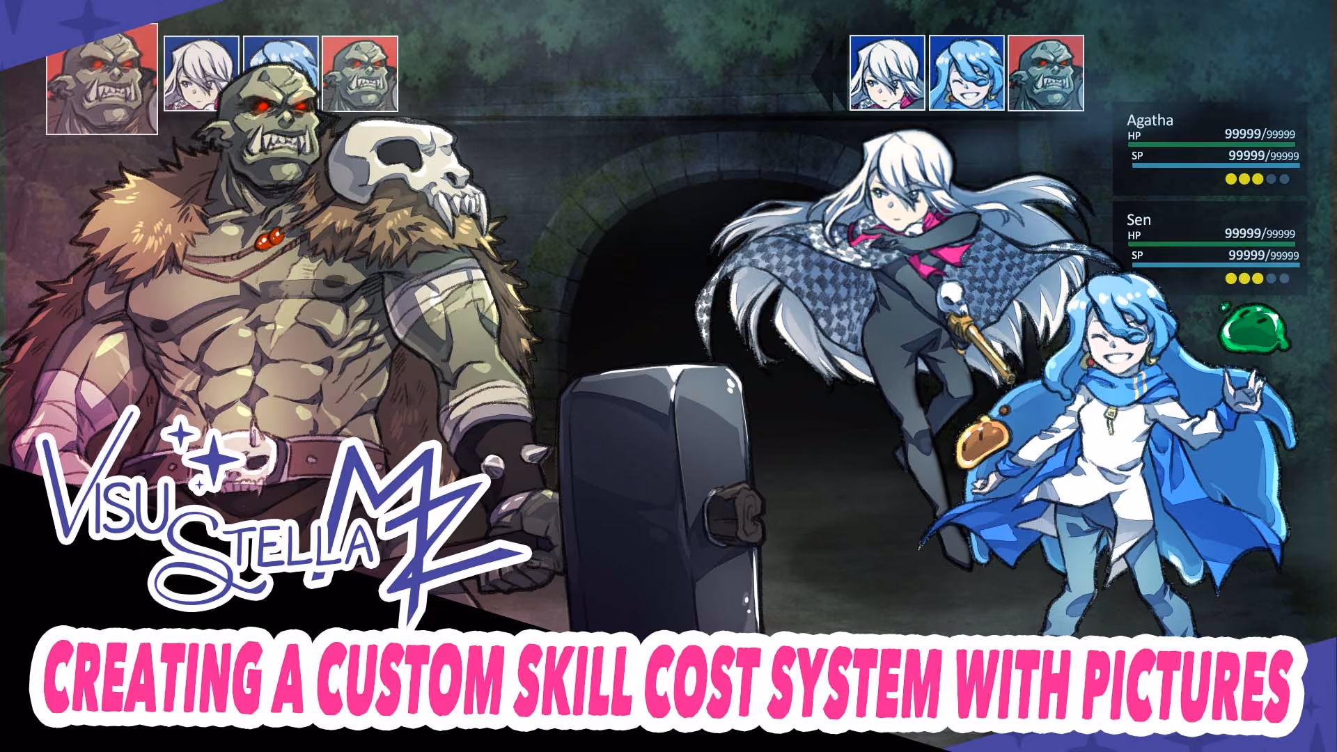 VisuStella MZ Action Sequence: Creating a Custom Skill Cost System With Variables and Pictures