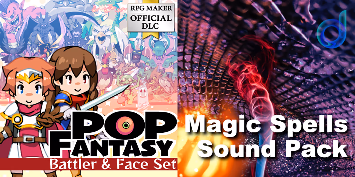 New Releases: Pop Fantasy Battler and Face Set, Magic Spells Sound Pack