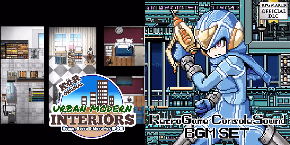 New Releases: KR Urban Modern Tileset - Interiors, Retro Game Console Sound BGM Set