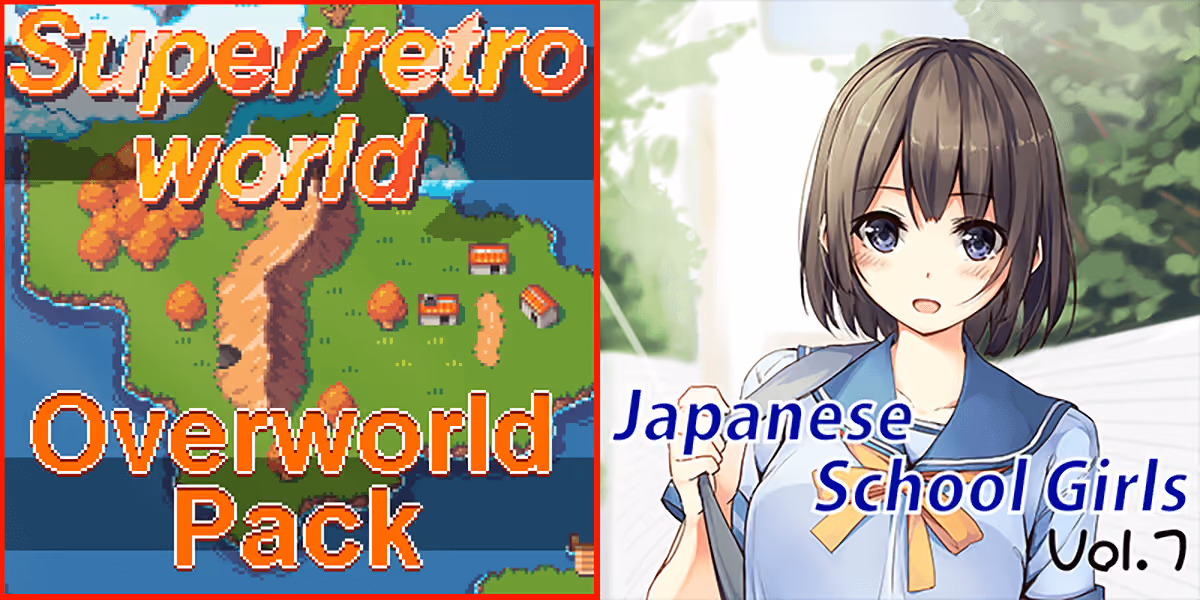 New Releases: Super Retro World - Overworld Pack, Japanese School Girls Vol 7