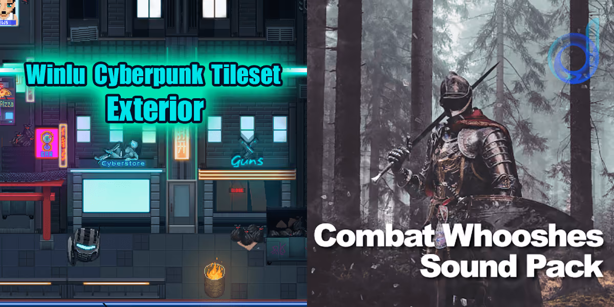 New Releases: Winlu Cyberpunk Tileset - Exterior, Combat Whooshes Sound Pack